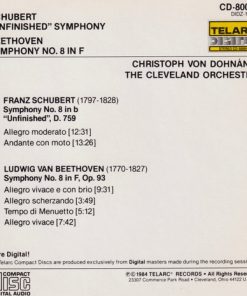 Schubert*, Beethoven*, Christoph von Dohnányi, The Cleveland Orchestra-1