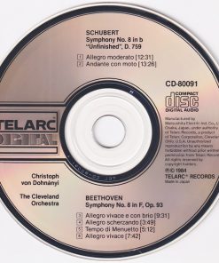 Schubert*, Beethoven*, Christoph von Dohnányi, The Cleveland Orchestra-2