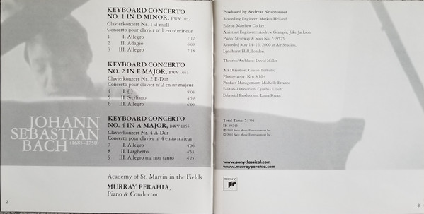 Bach* - Murray Perahia, Academy Of St. Martin In The Fields*-4
