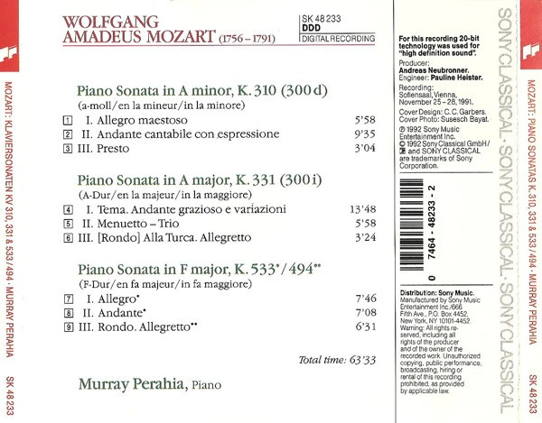 Mozart* - Murray Perahia-1