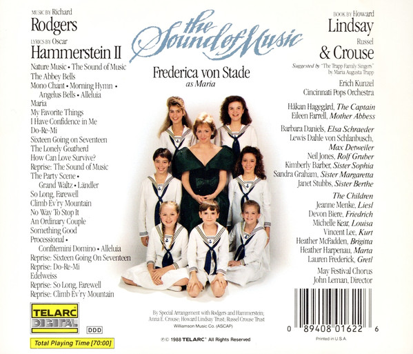Richard Rodgers, Oscar Hammerstein II - Frederica von Stade, Håkan Hagegård, Eileen Farrell, Barbara Daniels, Lewis Dahle von Schlanbusch, Erich Kunzel, Cincinnati Pops Orchestra-1