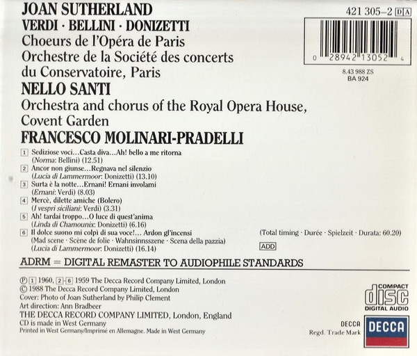 Joan Sutherland – Verdi* • Bellini* • Donizetti*-1