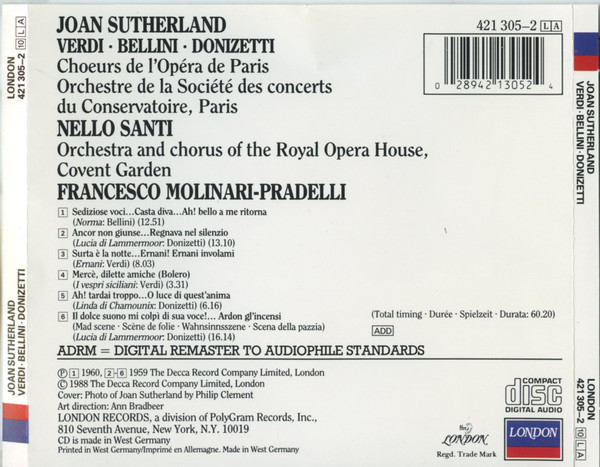 Joan Sutherland – Verdi* • Bellini* • Donizetti*-2