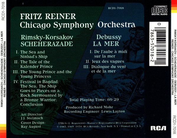 Rimsky-Korsakov* / Debussy*, Fritz Reiner, Chicago Symphony Orchestra-1