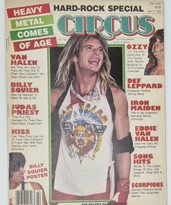 CIRCUS Magazine - MAY 31 1983 - VAN HALEN, DEF LEPPARD, BILLY SQUIER Centerfold Poster