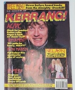 KERRANG! Magazine - SEPT 29 1990 - AC/DC, NELSON, TOM ARAYA Centerfold Poster