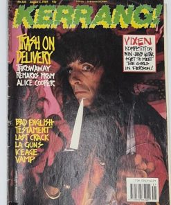 KERRANG! Magazine - AUGUST 5 1989 - ALICE COOPER, VIXEN, BAD ENGLISH