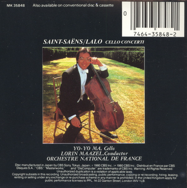 Yo-Yo Ma, Lorin Maazel, Orchestre National De France - Lalo* / Saint-Saëns*-1