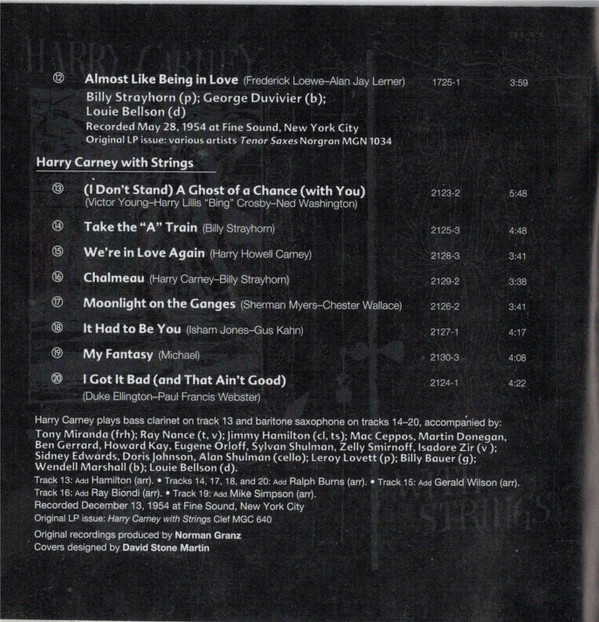 Ben Webster With Strings, Harry Carney-2