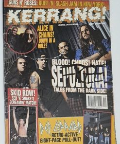 KERRANG! Magazine - OCT 9 1993 - SEPULTURA, ALICE IN CHAINS, DEF LEPPARD