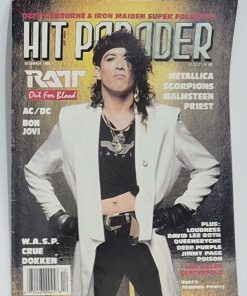 HIT PARADER Magazine - DEC 1986 - RATT, BON JOVI, VAN HALEN/BRUCE DICKINSON/OZZY Centerfold Poster(s)