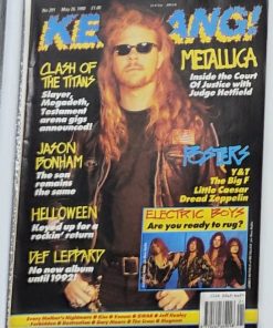 KERRANG! Magazine - MAY 26 1990 - METALLICA, ELECTRIC BOYS, JASON BONHAM