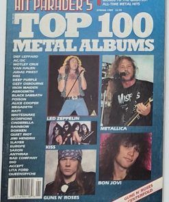 HIT PARADER - SPRING 1989 - "Top 100 Metal Albums" SPECIAL ISSUE, GUNS N' ROSES Centerfold Poster