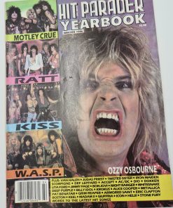 HIT PARADER Magazine - WINTER 1986 "Yearbook" SPECIAL - OZZY, JIMMY PAGE Centerfold Poster, BRIAN VOLLMER (Helix) AUTOGRAPH