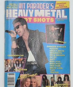 HIT PARADER Magazine - JUNE 1991 - "Hot Shots" SPECIAL, "Metal's Hottest Couples," SEBASTIAN BACH Centerfold Poster