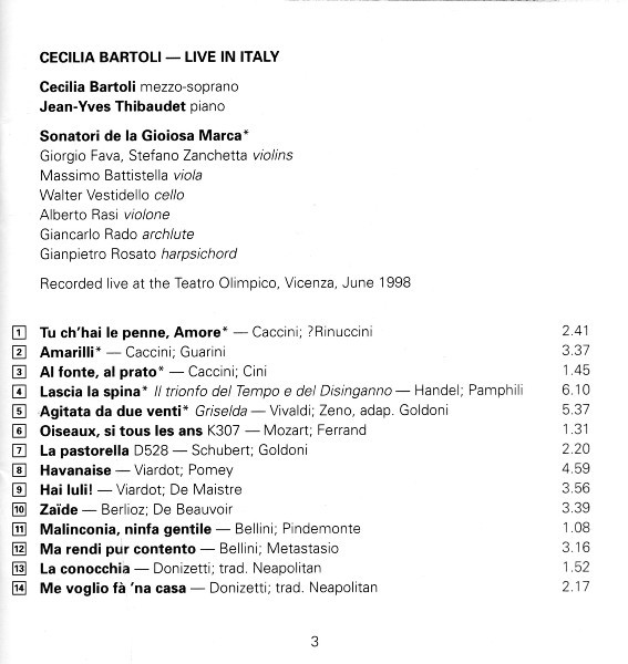 Cecilia Bartoli, Jean-Yves Thibaudet, Sonatori De La Gioiosa Marca-1