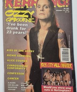 KERRANG! Magazine - OCT 12 1991 - OZZY OSBOURNE, RICHIE SAMBORA, ROCK CITY