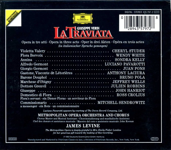 Giuseppe Verdi, Cheryl Studer, Luciano Pavarotti, Juan Pons, Metropolitan Opera Orchestra* & Chorus*, James Levine (2)-1