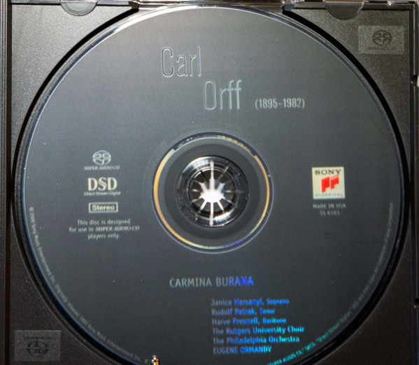 Carl Orff, Eugene Ormandy, Philadelphia Orchestra*, Janice Harsanyi, Rudolf Petrak, Harve Presnell, Rutgers University Choir*, F. Walter*-3